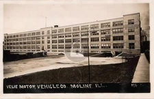 Velie Motor Vehicle Co. Moline IL Automobile Plant 1910 RPPC Photo Postcard COPY