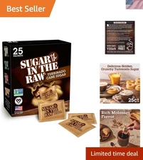 and Gluten-Free Turbinado Sugar Packets, 25 Count - Sweet Flavor Awaits