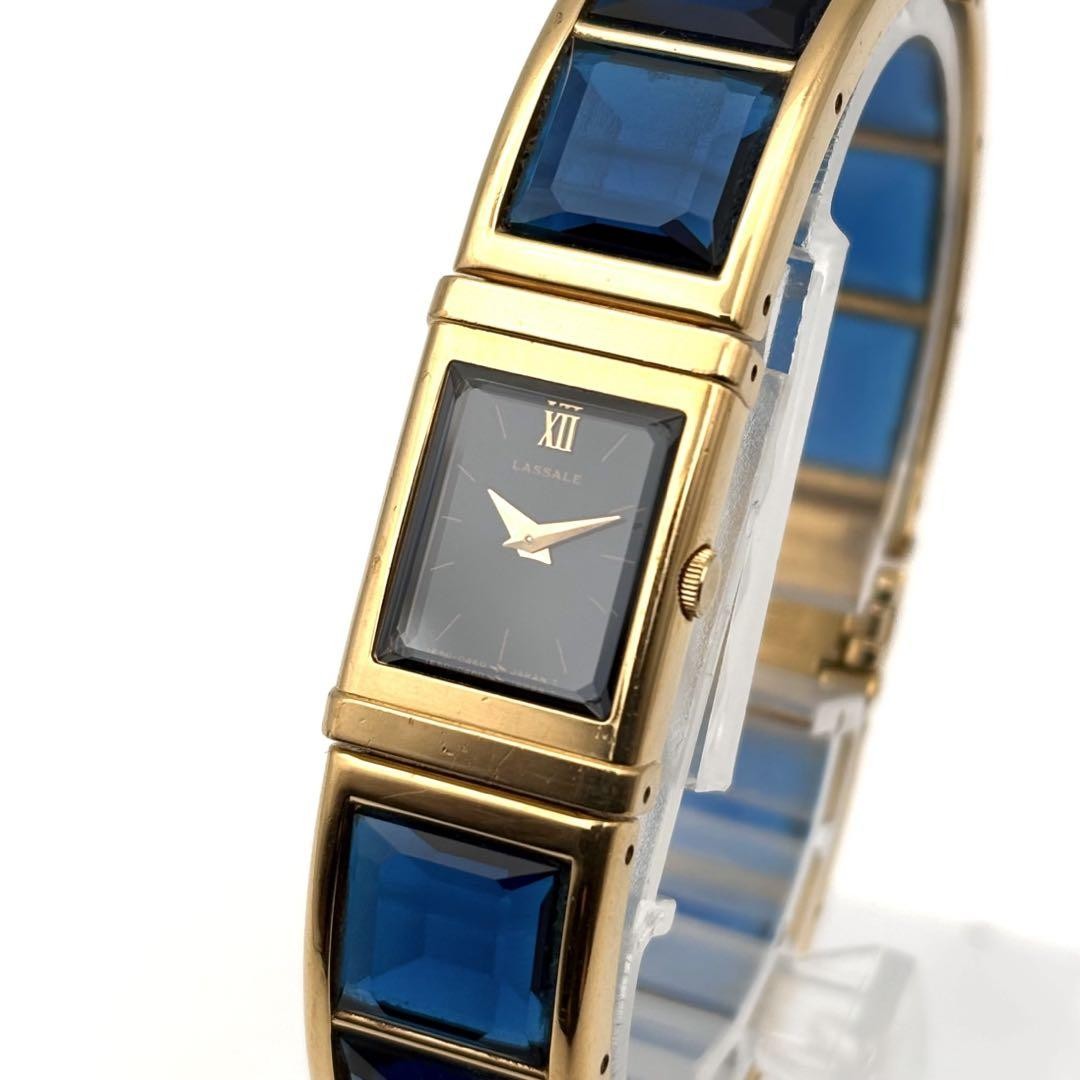 Watch Watch Bangle x Used Ladies' Quartz LASSALE Blue Gold SEIKO - vintagewatches.pk