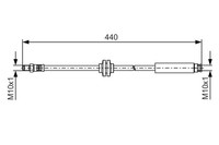 Bremsschlauch Hinterachse FüR CitroËN Fiat Peugeot Jumper II Kasten