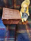 Delton Porcelain Tea Set, Wicker Basket And Doll  — photo 2