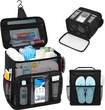 Shower Caddy Portable for College Dorm, Hanging Travel Toiletry Bag with Phon...