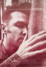 MORRISSEY 1994 vintage POSTER ADVERT THE MORE YOU IGNORE The Smiths VAUXHALL