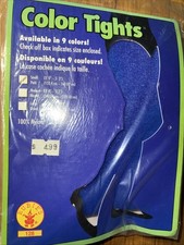 Blue Opaque Tights Adult Size Small 5' -5.3' Rubies - Brand New