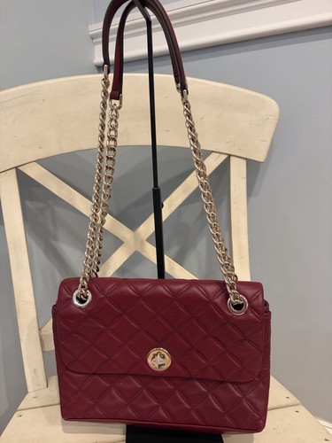 Kate Spade Quilted Handbag Crossbody Burgundy