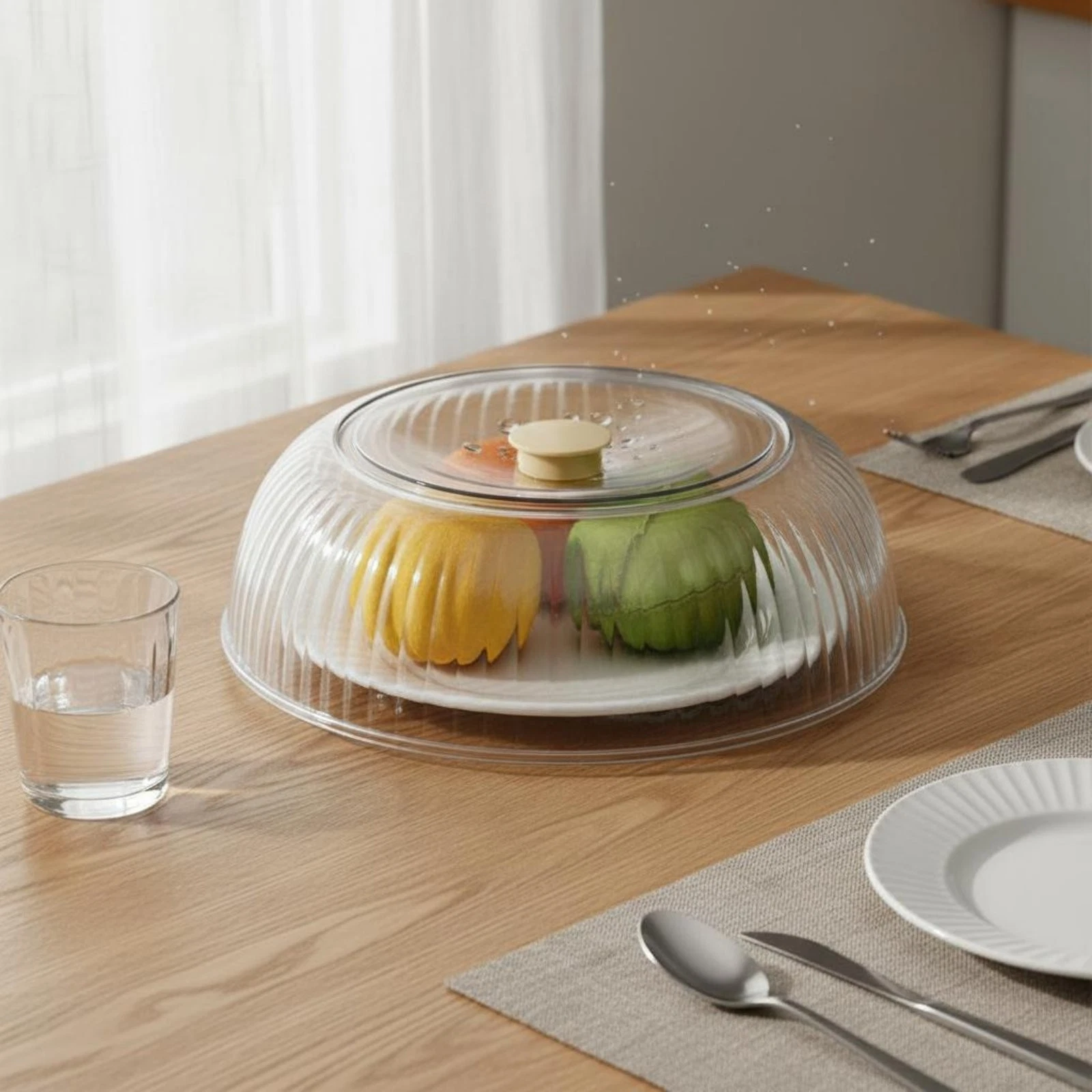 Mesh Food Cover Dustproof Mesh Food for Family and Friends Transparent