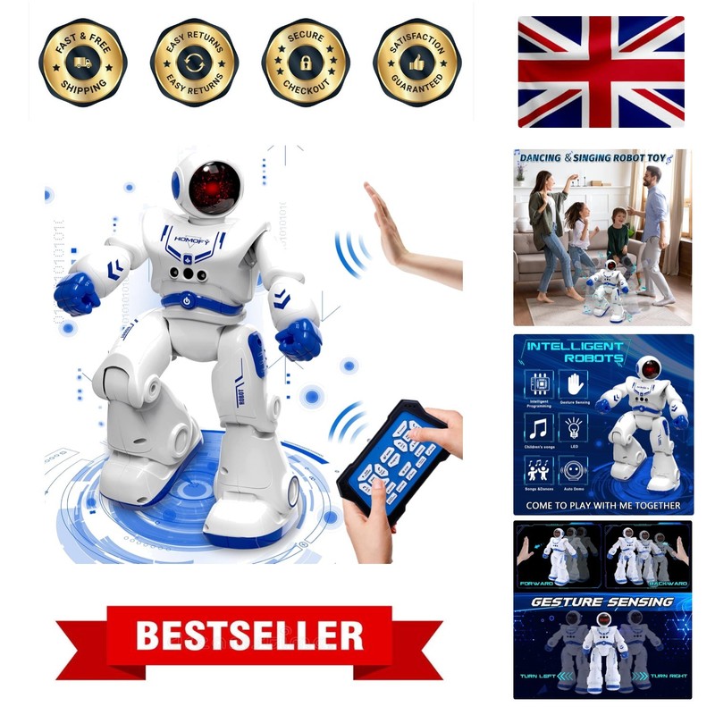 Gesture-Sensing Robot Kit for Kids - Remote Control Fun & Learning for Ages 4-12