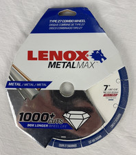 Lenox 2044481  Type 27 Diamond Grit 7" Cutting Wheel Brand New