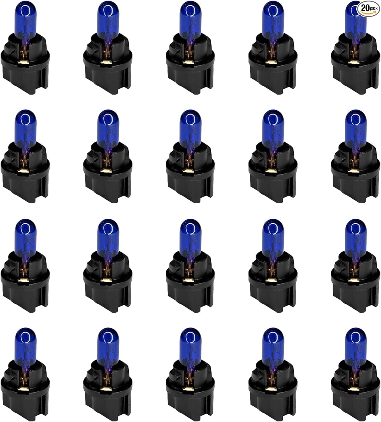 20PCS T5 17 57 86 Halogen Instrument Cluster Bulbs Kits, 12V Dash  Color: Blue