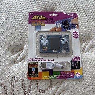 Micro Arcade TETRIS Series 1 #366 Pocket Sized Clear Front Handheld Game SEALED
