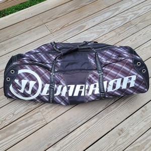 Warrior Lacrosse Black Hole S1 Equipment Duffle Bag Plaid Lacrosse Baseball XL