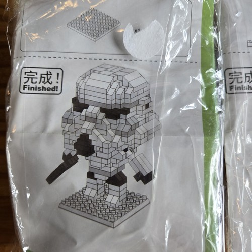 Darth Vader & Stormtrooper STAR WARS Micro Diamond Building Block build kit New - Picture 4 of 5
