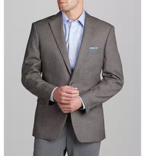 Jos A Bank Mens Blazer 42L Traditional Fit Check Sportcoat D040215