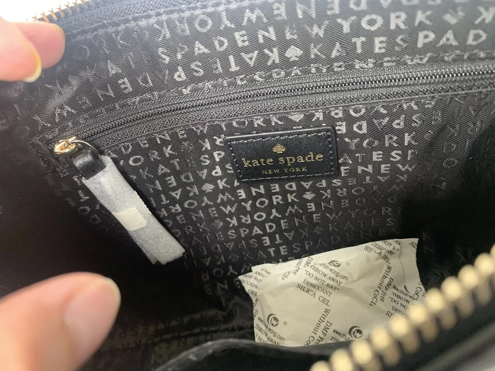 Nuova borsa a tracolla Kate Spade Sawyer Street Declan in pelle nera ITM303