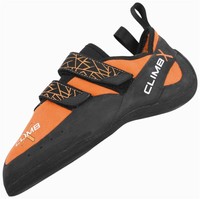 Climb X Rave Velcro Rock Climbing Shoes, Uk 10, Orange/grey Climb X Rave Velcro Rock Climbing Shoes, Uk 10, Orange/grey
