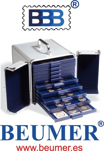 Maletín CARGO S6, con 6 Bandejas incluídas.Para 112 monedas D. 48mm - Imagen 7 de 24