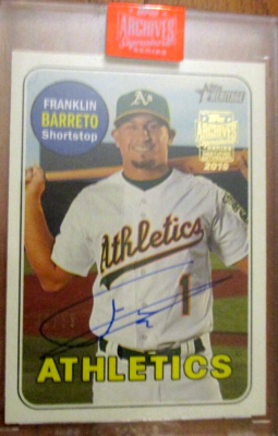 2019 Topps Archives Signature Series Franklin Barreto 40/53 