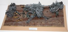 UNIMAX : 1/32, WW2, Diorama, Krupp flak 36 et SD.AH 202 trail, sur socle, lire +
