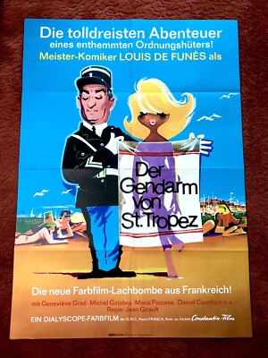 Der Gendarm von St. Tropez Kinoplakat Poster A1, Louis De Funes, 1966