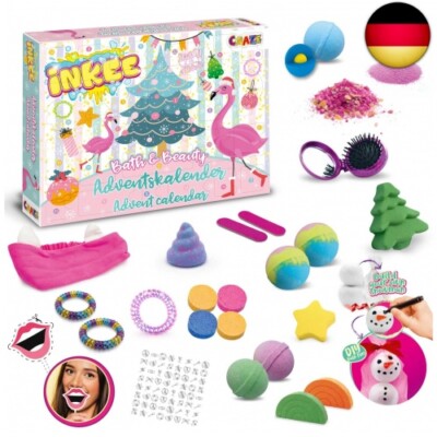 INKEE Bath & Beauty Adventskalender Kinder - Badespaß Spielzeug 