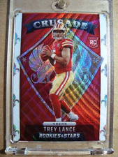 2021 Trey Lance Panini Rookies & Stars Rookie Crusade Red Wave Prizm RC 🔥🔥🔥