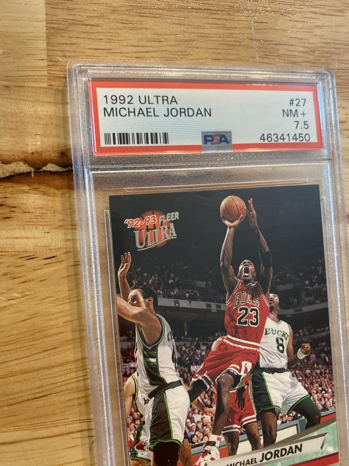 Michael Jordan PSA 7.5 Fleer Ultra Card Vintage MJ Basketball 1992 Chicago Bulls view 4