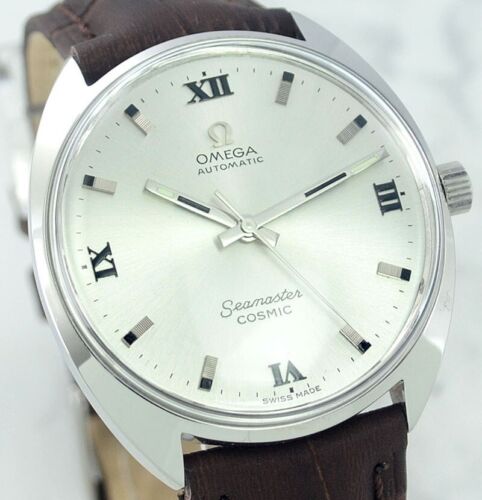 OMEGA SEAMASTER COSMIC AUTOMATIC 165026 CAL552 ROMAM SILVER DIAL MEN'S WATCH - Picture 1 of 22