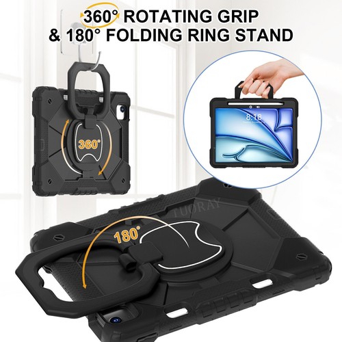 Case For iPad 6/7/8/9/10th Air 6 5 4 Pro 11 2024 Shockproof Rugged Stand Cover - Afbeelding 27 van 174