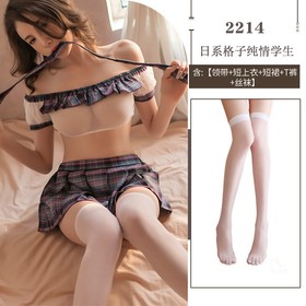 Women Sexy Lingerie Cosplay Ruffles Backless Student Uniform School Girl Dresses