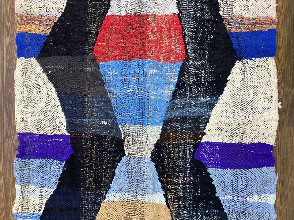 Solid Shaggy Rug ,Moroccan Runner Rug ,Vintage Entryway Rug,Nursery Rug,3x7 ft - Image 4 of 4