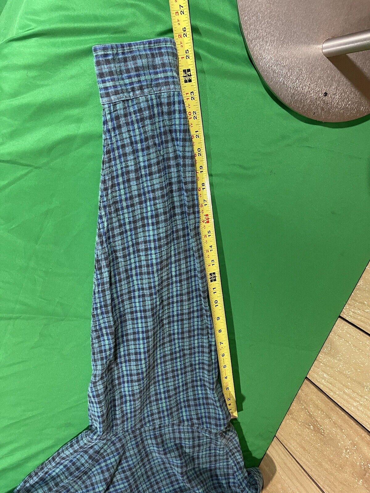 Woolrich Vintage Flannel Men’s Size XL Green,blue… - image 12