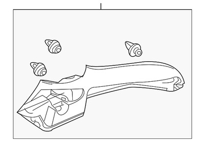 Genuine Honda Upper Quarter Trim 84181-TM8-A01ZA