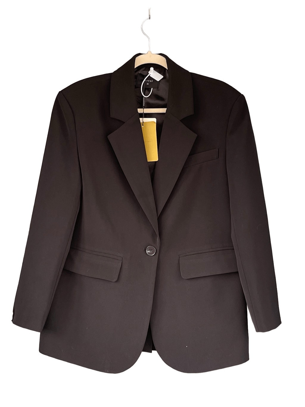 WTTAI Women’s Long Sleeve Single Breasted Tailored Blazer Black XS NWT S5
