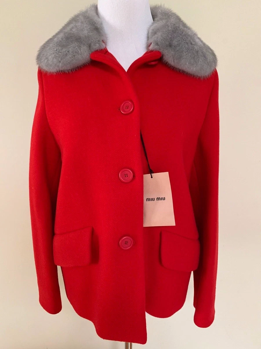 Miu Miu Red Solid Coats, Jackets & Vests for Women for sale | eBay