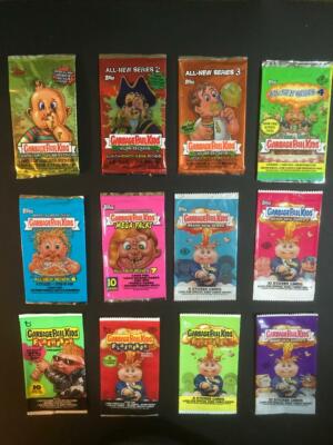 GARBAGE PAIL KIDS ANS1-7, BNS1-3, FLASHBACK 1-3 EMPTY WRAPPERS SET (13 DIFFRENT)