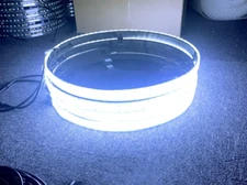 4PCS Quad Row Brightest 17.5" Wheel Rings Lights illuminated Strobe White LEDs