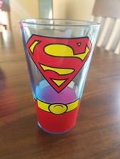 DC Comics Collector Superman Drinking Glass Pint 16 oz
