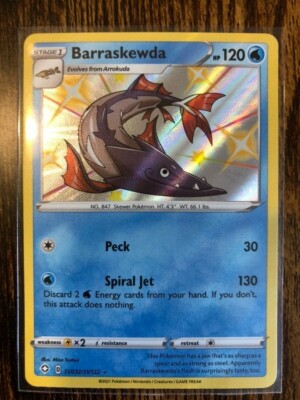 Barraskewda SV032/SV122 Shining Fates NM Holo Foil Rare SHINY Pokemon Card  | eBay