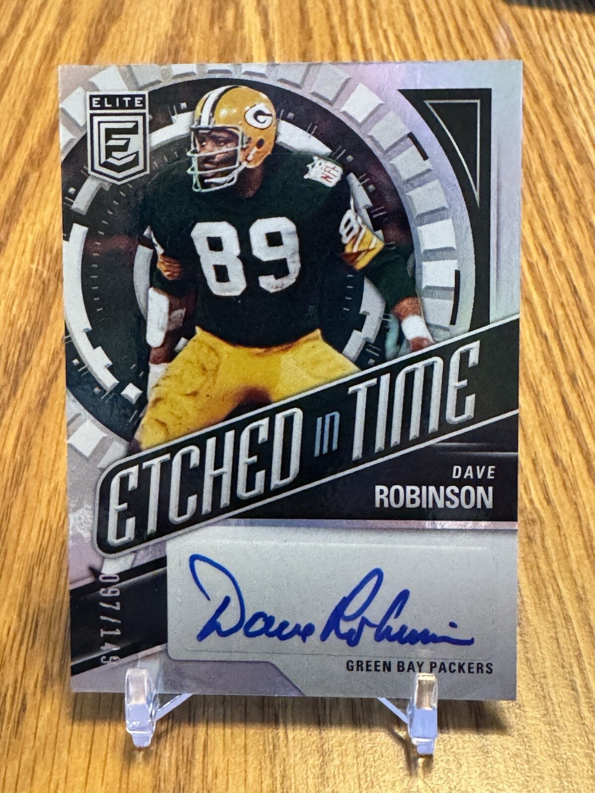 2024 Dave Robinson Donruss Elite Etched In Time Auto # 97/149