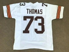 UNSIGNED CUSTOM Sewn Stitched Joe Thomas White Jersey - M, L, XL, 2XL