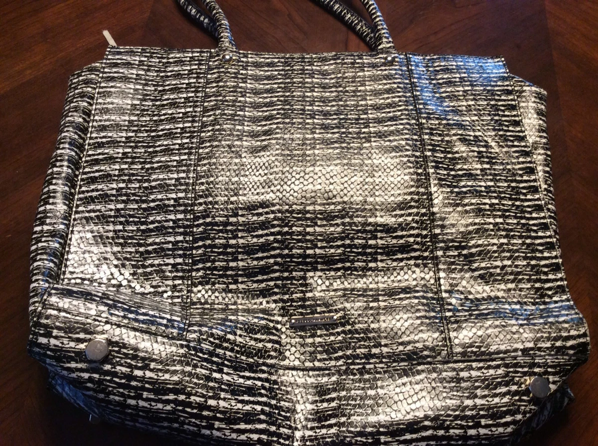 Rebecca minkoff black sales and white bag