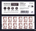 2025 - Marianne de l'avenir - notebook of 12 stamps for postage supplement