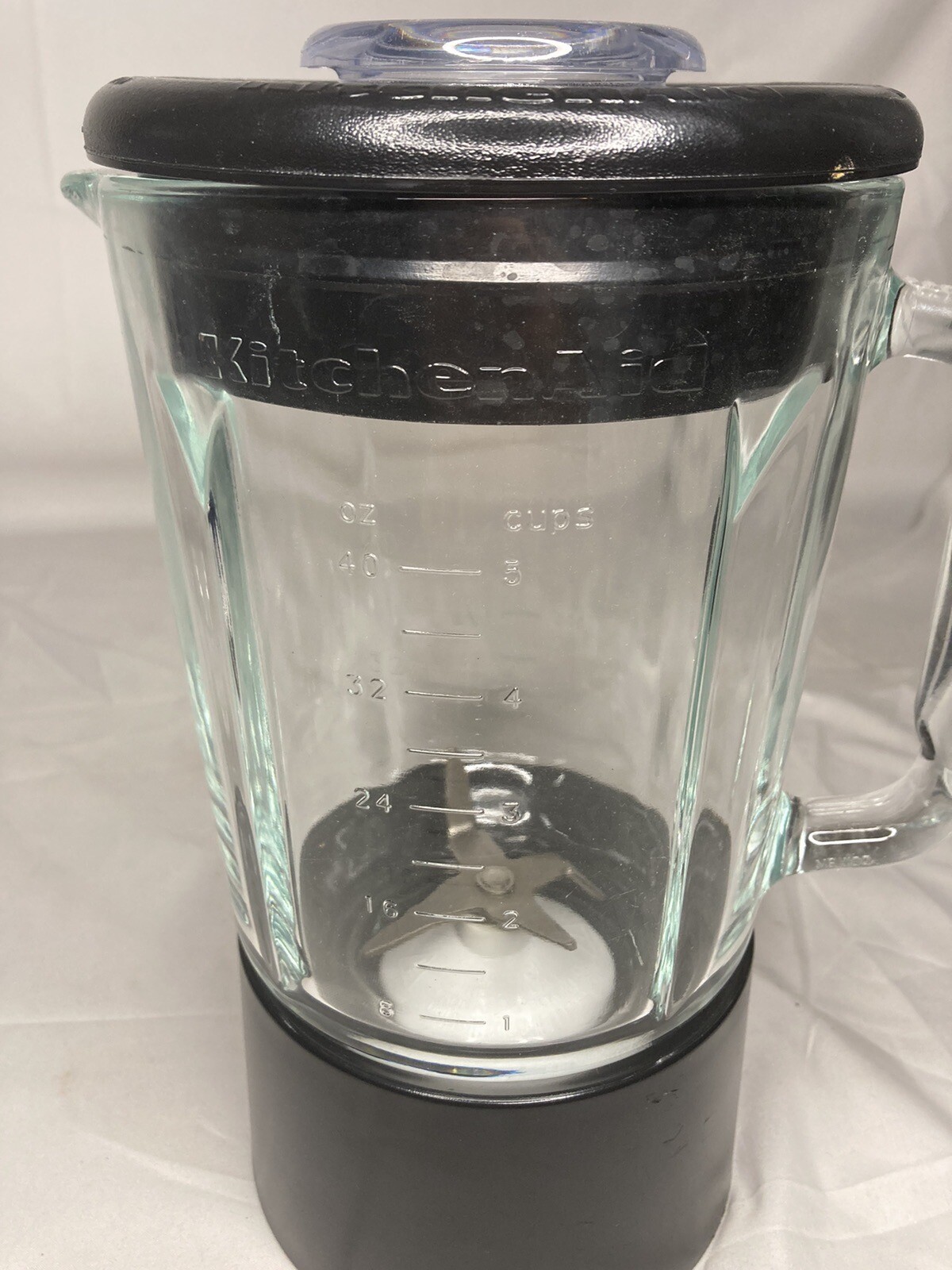 KitchenAid KSB50B4 Black Replacement Glass Blender Jar Pitcher 40 oz. 5