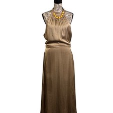 Elie Tahari Maxi Dress Halter Neck Sleeveless Party Cocktail Dress 8