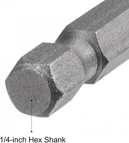 10 piece 1/4" Quick-Change Hex Shank 6mm - 15mm Nut Driver Bit Set - Picture 4 of 6