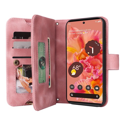 For Google Pixel 6/6a/6 Pro/7/7 Pro Magnetic Flip Stand Crossbody Wallet Case - Zdjęcie 45 z 72