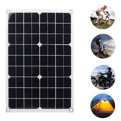 20W 18V Flexibles Solarpanel Batterieladegerät Wohnmobile Boote Dach Auto
