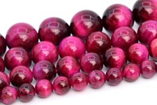 Rose Red Tiger Eye Beads Grade AA Round Gemstone Loose Beads 4/6/8/10/12MM