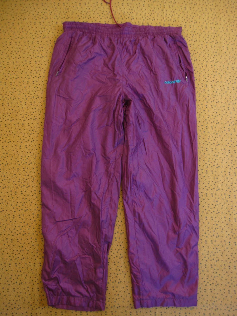Survêtement Vintage Années 90 En Soie 100%, Violet Et Blanc, Taille M - Neuf Avec étiquettes (marque Hattie Carnegie)