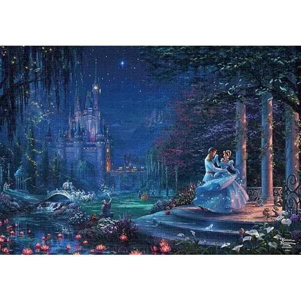 1000 Piece Jigsaw Puzzle Disney Cinderella Dancing in the Starlight Tenyo JP - Image 2